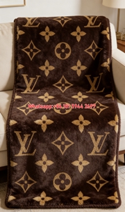 LV Monogram Sofa Throw Blanket IMG_2978